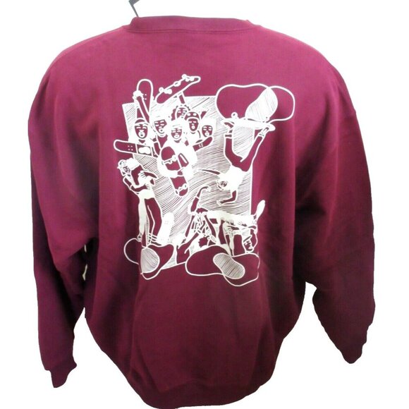 Nike SB Men's Skate Like A Girl Crew Neck Sweatshirt Dark Beetroot Black 2XL NWT - Picture 1 of 5